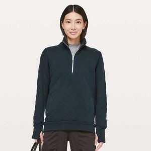 EUC Forever Warm Quilted Pullover Nocturnal Teal